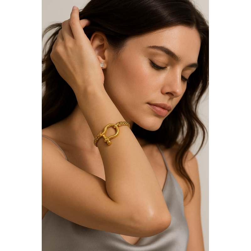 Crownlink Box Chain Bracelet - London Lake