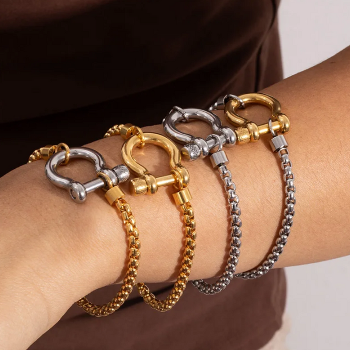 Crownlink Box Chain Bracelet - London Lake