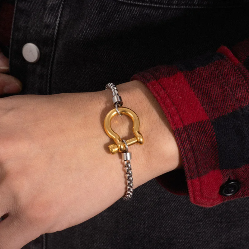 Crownlink Box Chain Bracelet - London Lake
