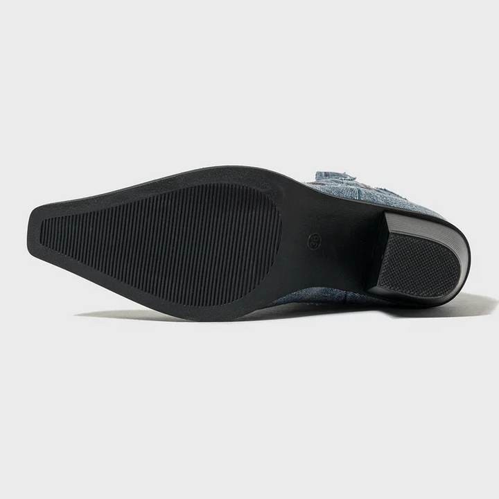 Denim Ankle Boots - London Lake