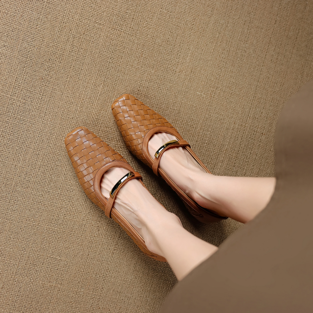 Ergane Woven Mary Janes - London Lake