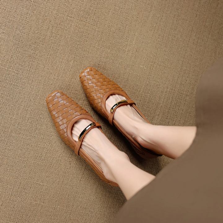 Ergane Woven Mary Janes - London Lake