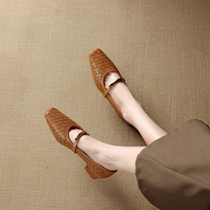 Ergane Woven Mary Janes - London Lake