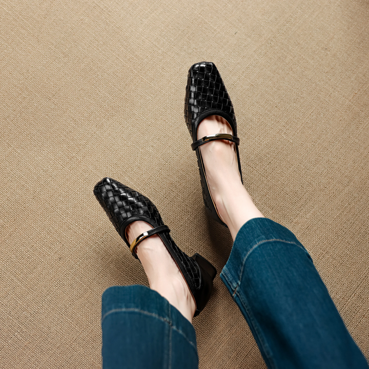 Ergane Woven Mary Janes - London Lake
