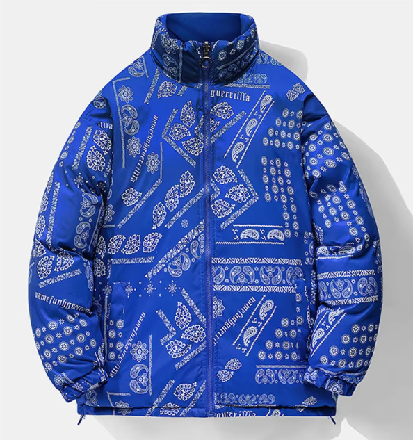 Mountain Grid Reversible Jacket - London Lake