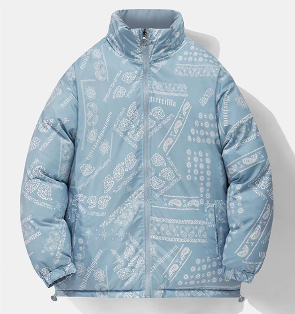 Mountain Grid Reversible Jacket - London Lake