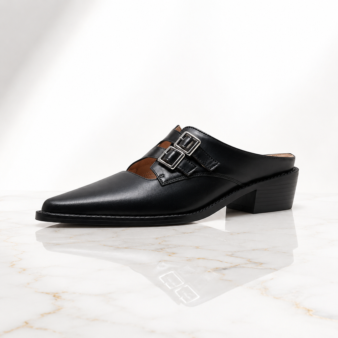 Eloisa Pointed Mules - London Lake