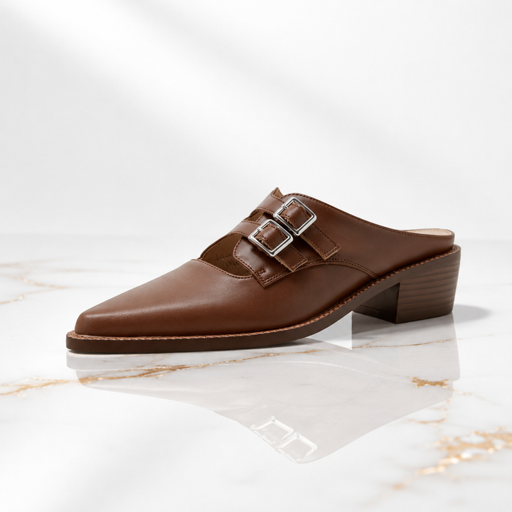 Eloisa Pointed Mules - London Lake