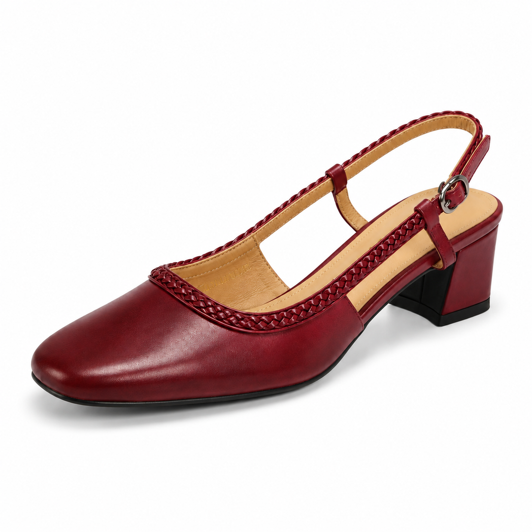 Emma Braided Slingback Heels