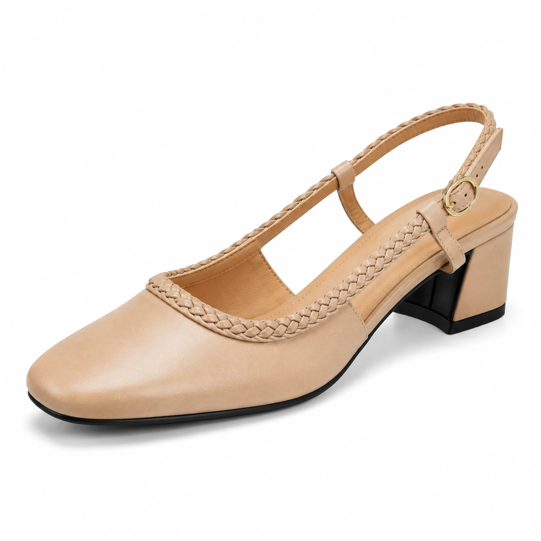Emma Braided Slingback Heels