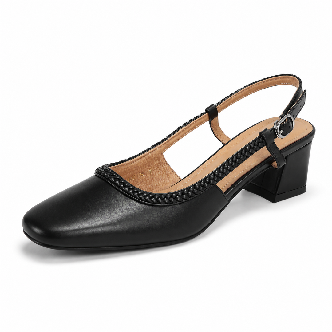 Emma Braided Slingback Heels