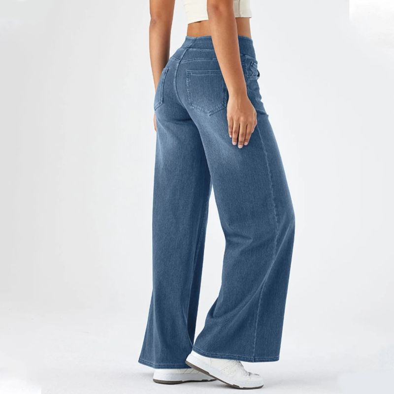 Sierra Wide Leg Jeans - London Lake