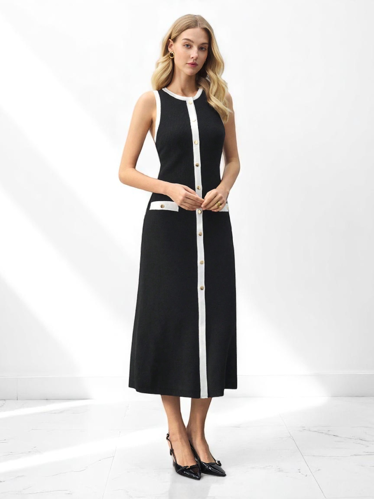 Astoria Knit Dress - London Lake