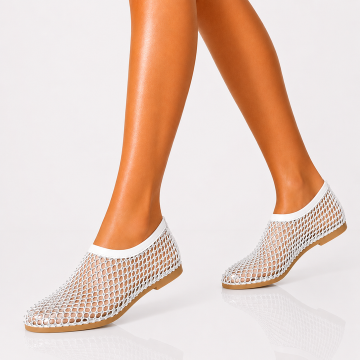 Vanessa Crystal Mesh Flats