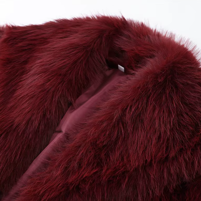 Alpine Grace Faux Fur Coat - London Lake