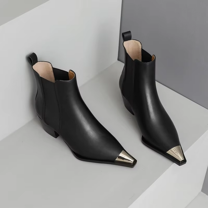 Verona Point Leather Boots - London Lake