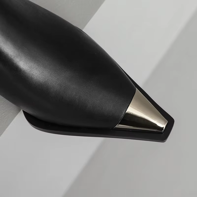 Verona Point Leather Boots - London Lake