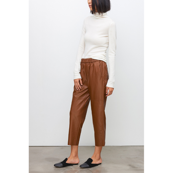 Sloane Leather Pants - London Lake