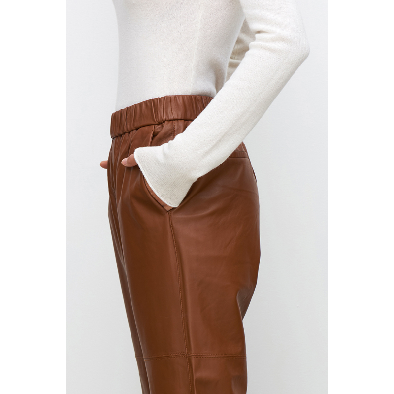 Sloane Leather Pants - London Lake