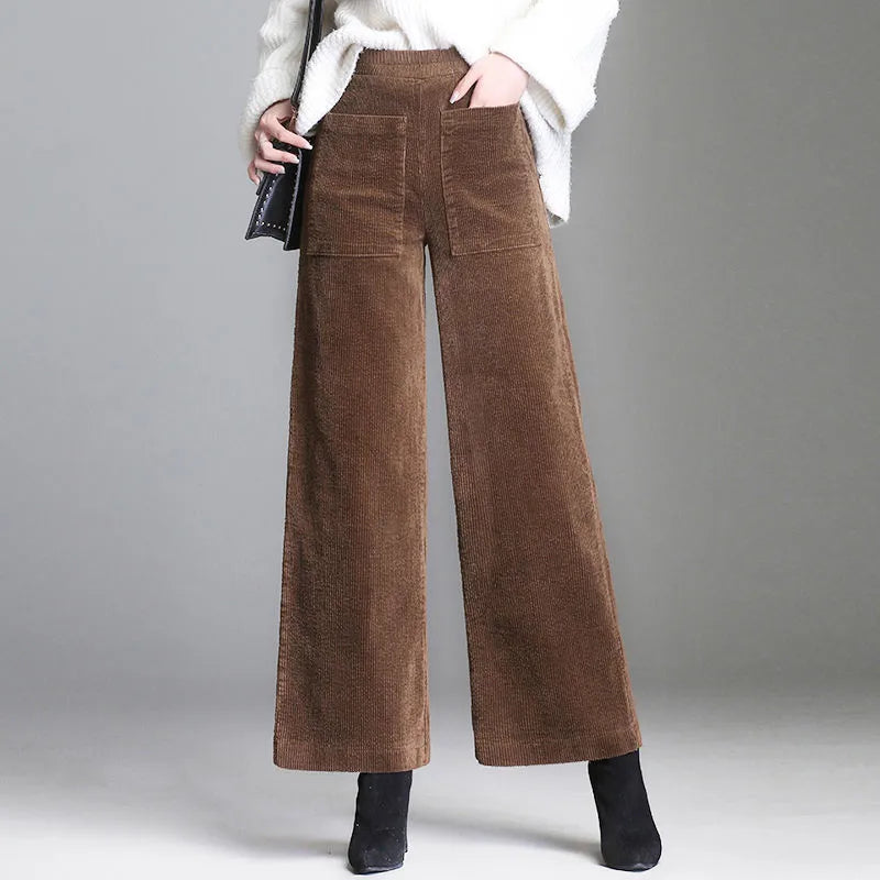 Ashbury Corduroy Wide Leg Pants - London Lake
