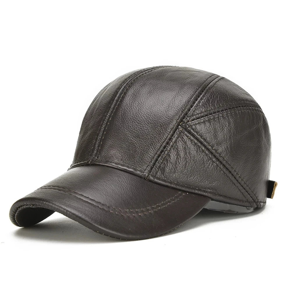District Leather Cap - London Lake