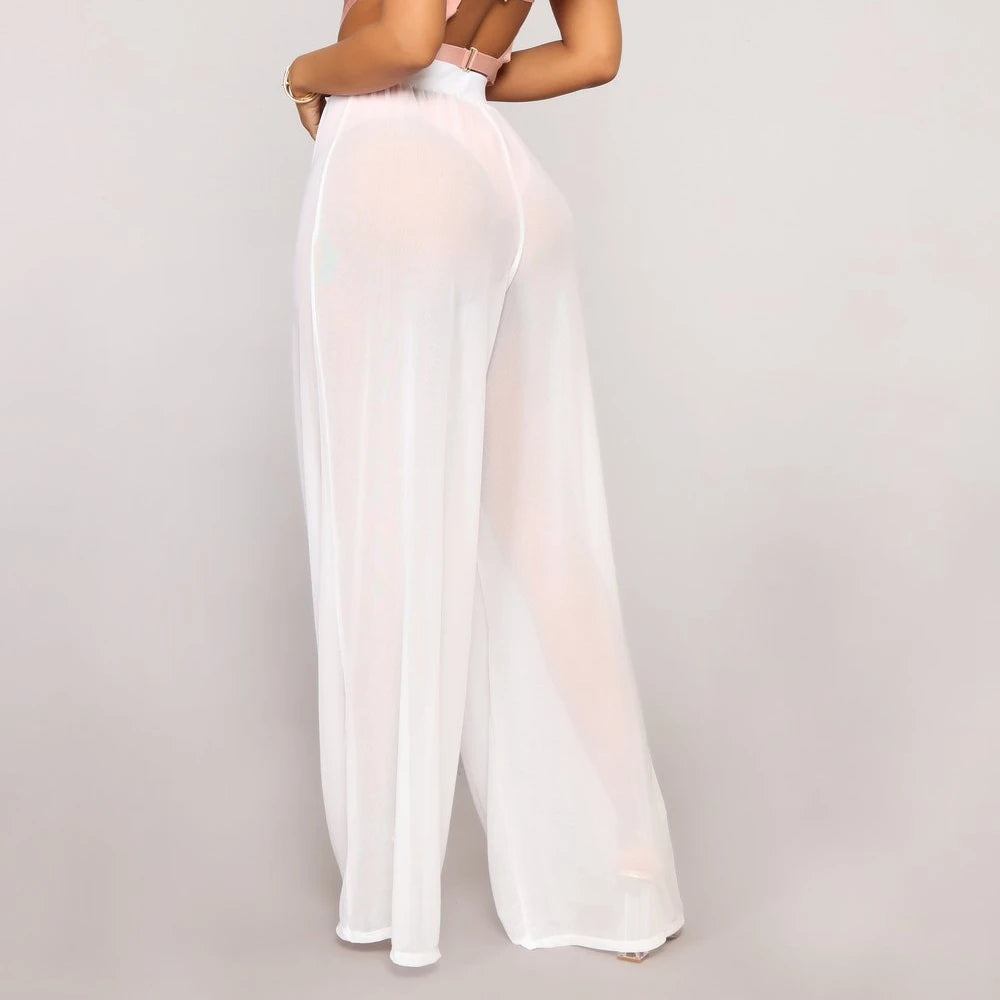 High Waist Sheer Pants - London Lake