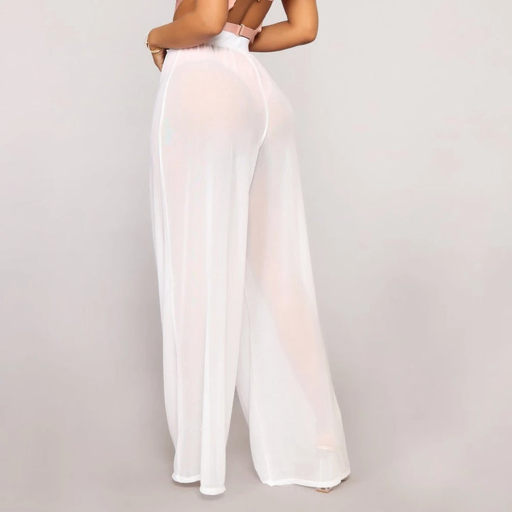 High Waist Sheer Pants - London Lake