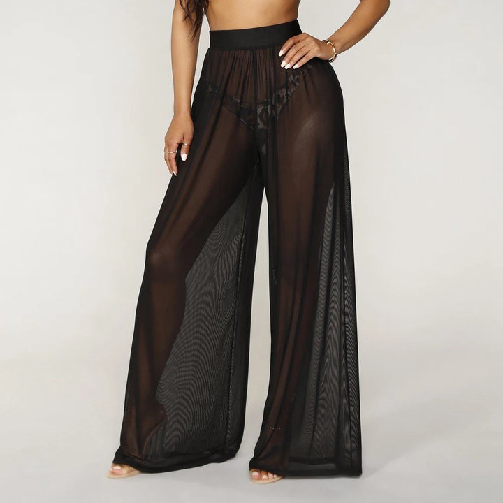 High Waist Sheer Pants - London Lake