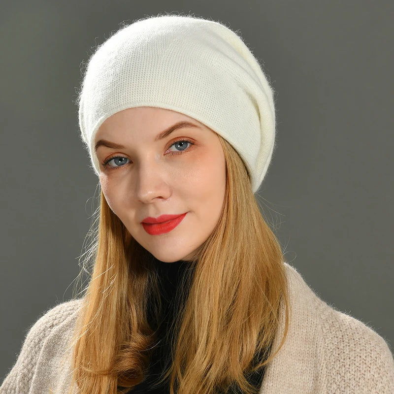 Savoy Cashmere Wool Beanie - London Lake