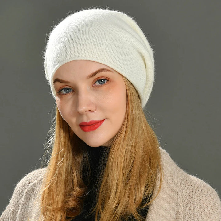 Savoy Cashmere Wool Beanie - London Lake