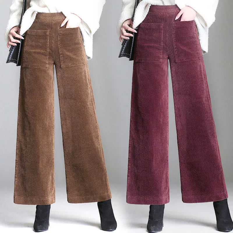 Ashbury Corduroy Wide Leg Pants - London Lake