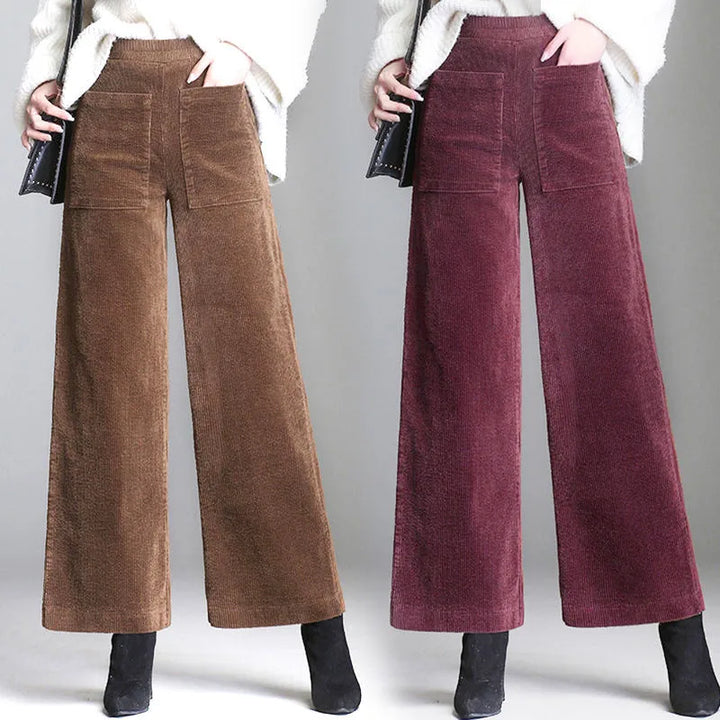 Ashbury Corduroy Wide Leg Pants - London Lake