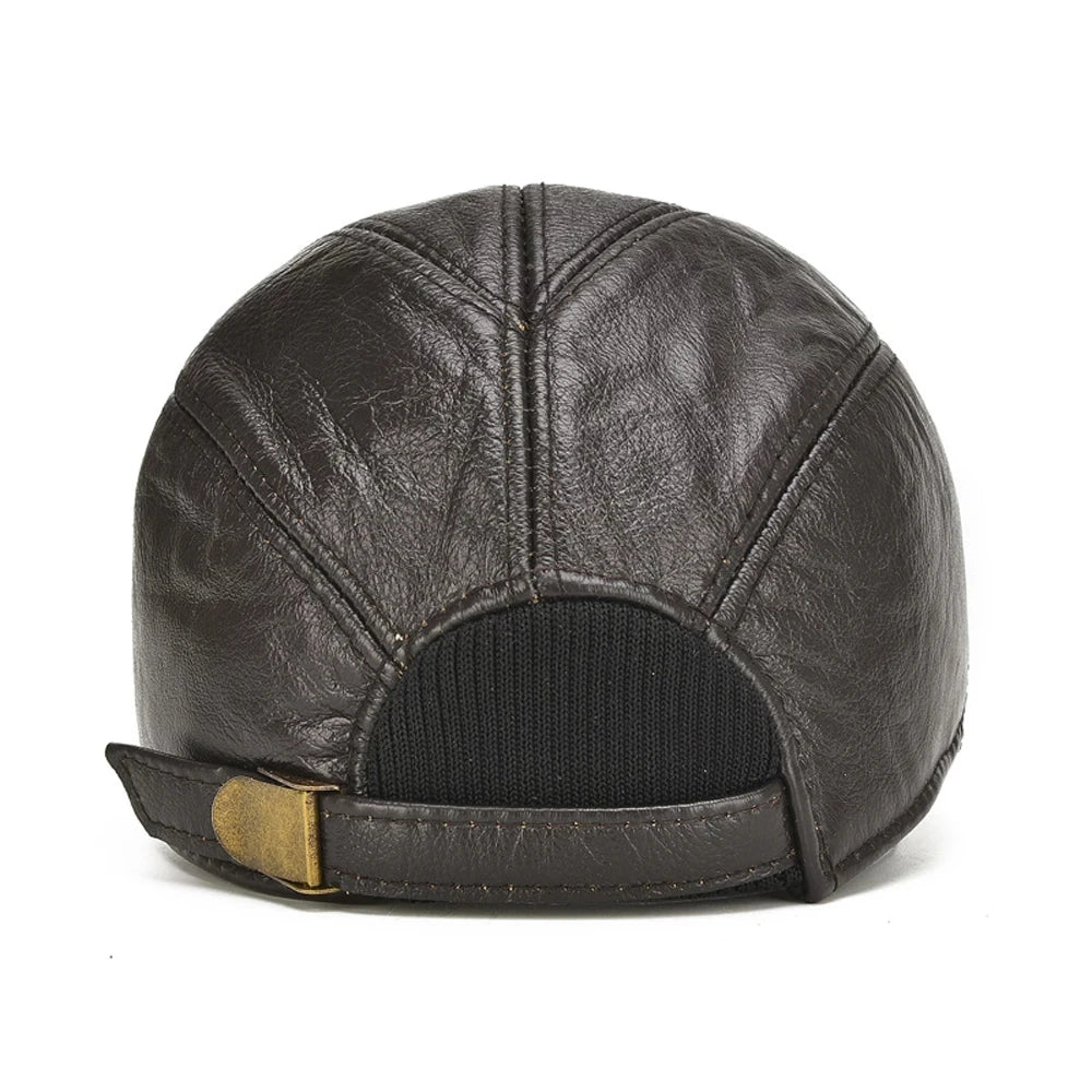 District Leather Cap - London Lake