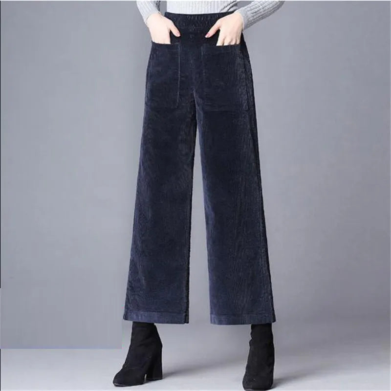 Ashbury Corduroy Wide Leg Pants - London Lake
