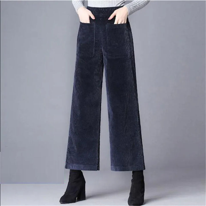 Ashbury Corduroy Wide Leg Pants - London Lake