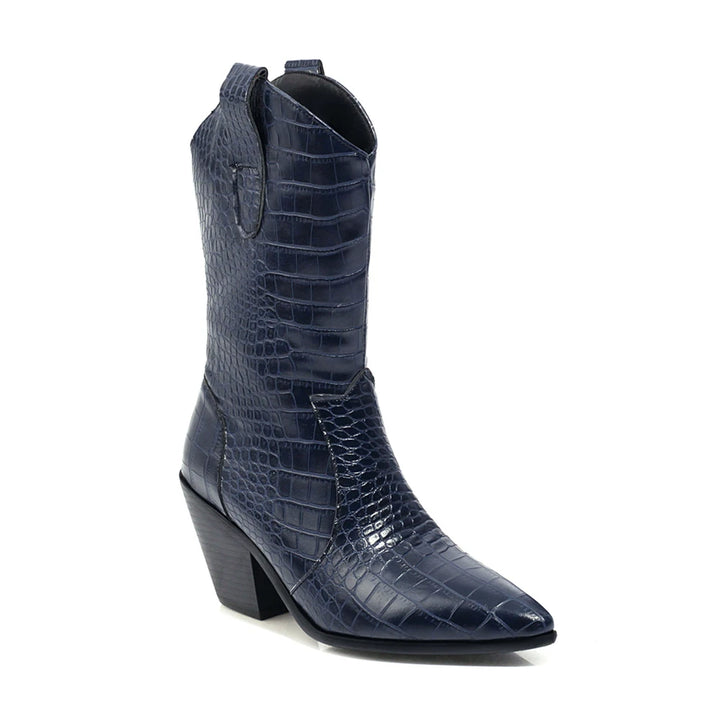 Dakota Leather Boots - London Lake