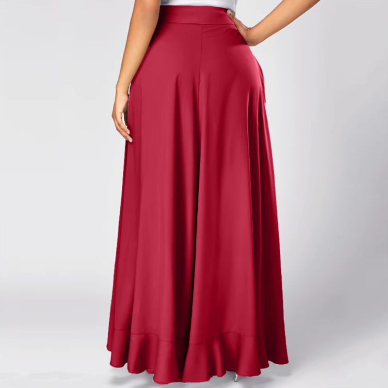 Savannah Ruffle Skirt Trousers - London Lake