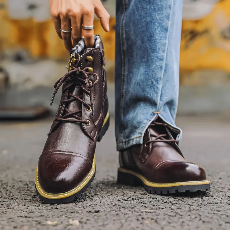 Challenger Genuine Leather Boots - London Lake