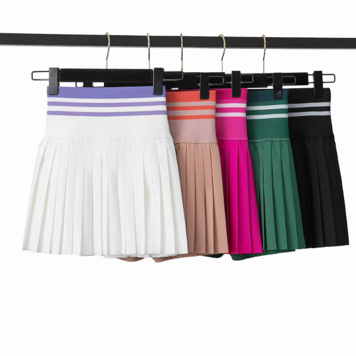 Match Point Pleated Skirt - London Lake