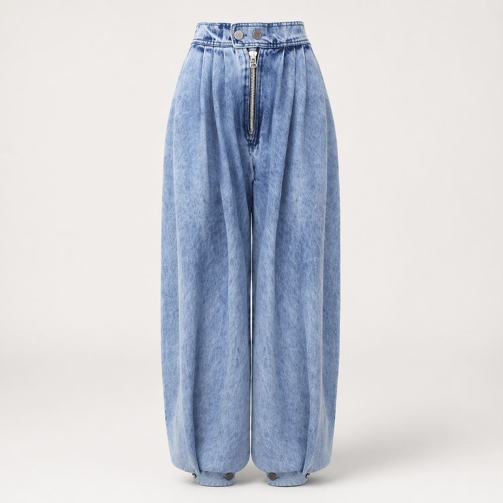High Waist Balloon Jeans - London Lake