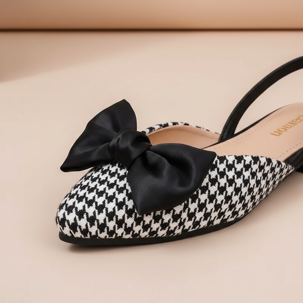 Vivienne Bow Slingback Flat - London Lake