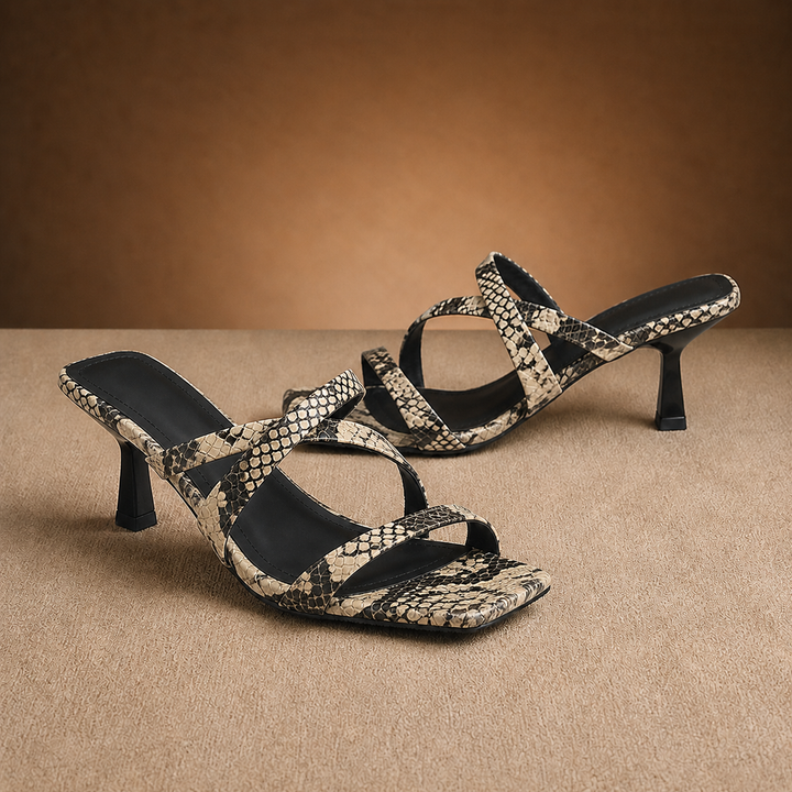 Jessa Snake Print Sandals - London Lake