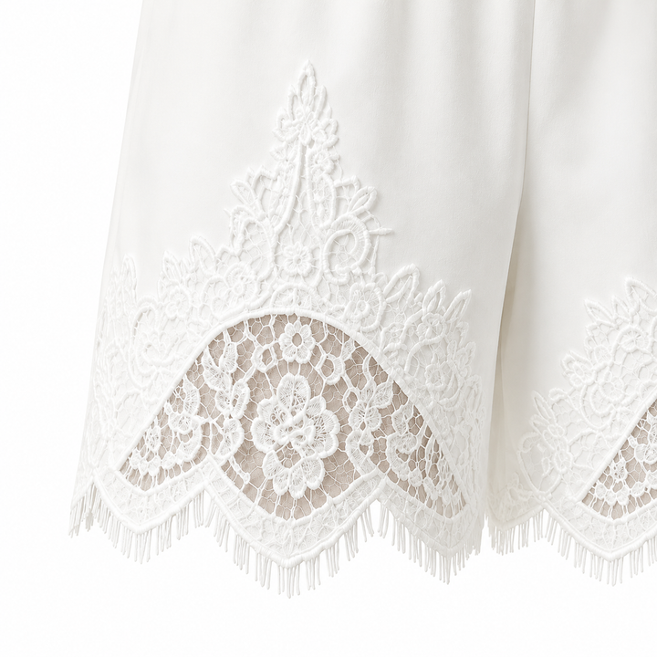Lily Satin Lace Shorts