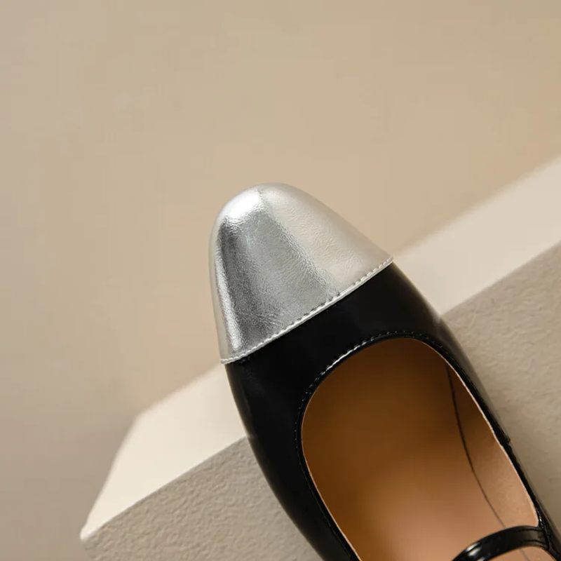 Margaux Genuine Leather Flats - London Lake