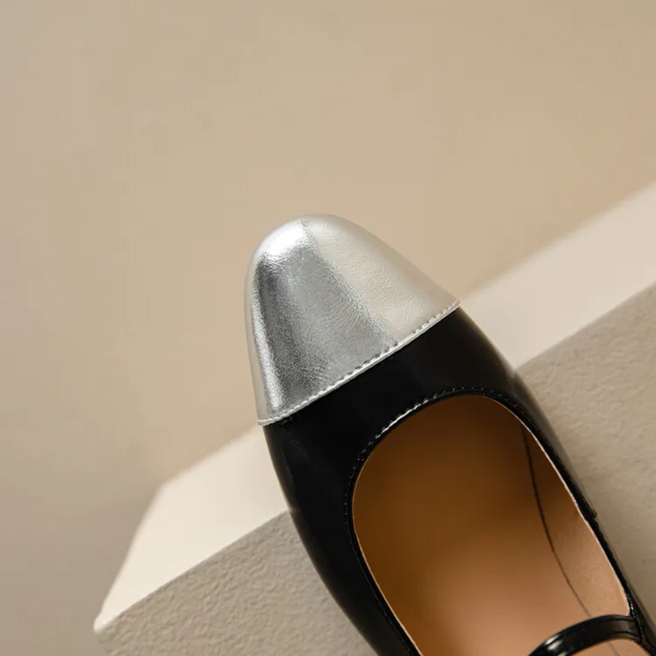Margaux Genuine Leather Flats - London Lake