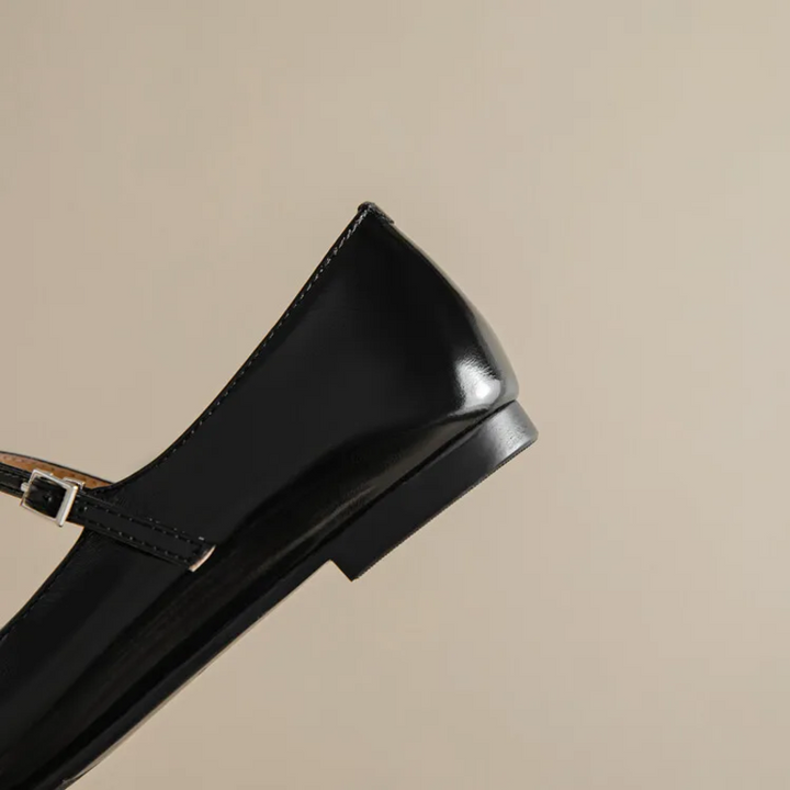 Margaux Genuine Leather Flats - London Lake