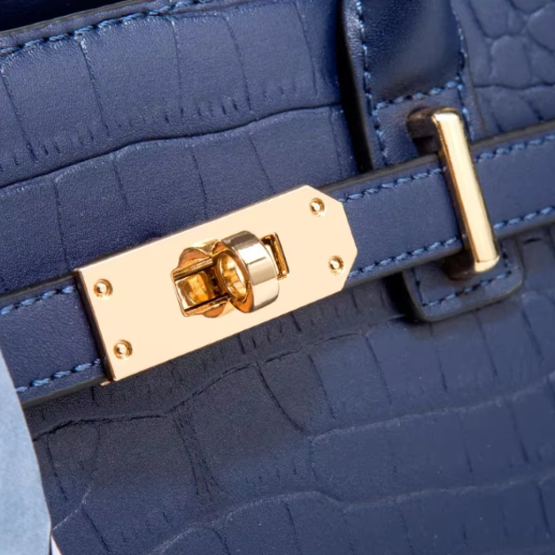 Astoria Leather Handbag - London Lake