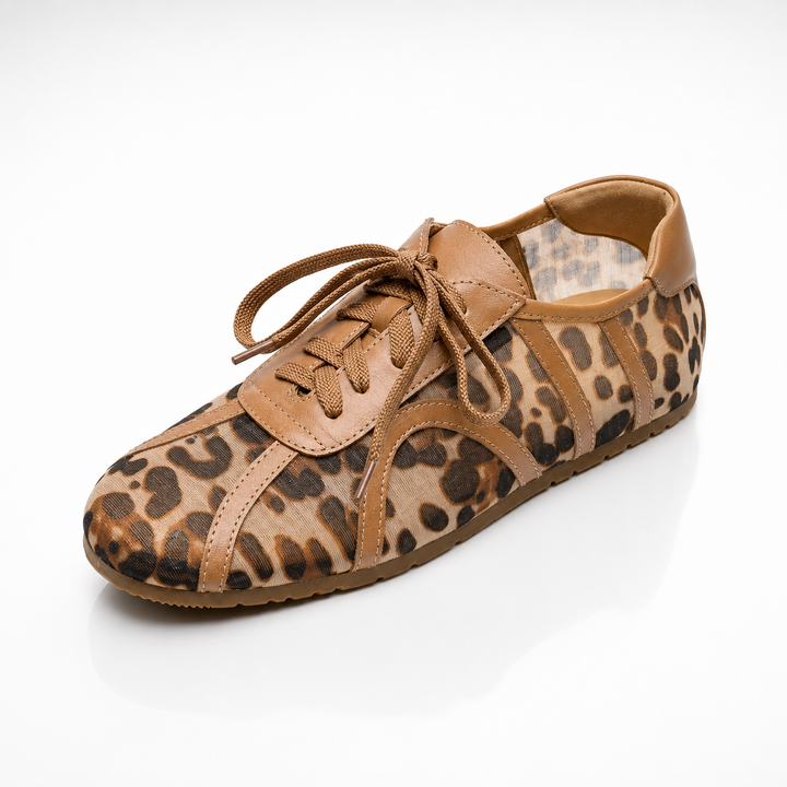 Leopard Mesh Sneakers