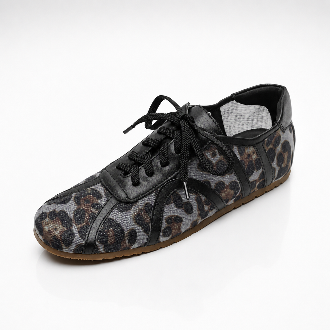 Leopard Mesh Sneakers