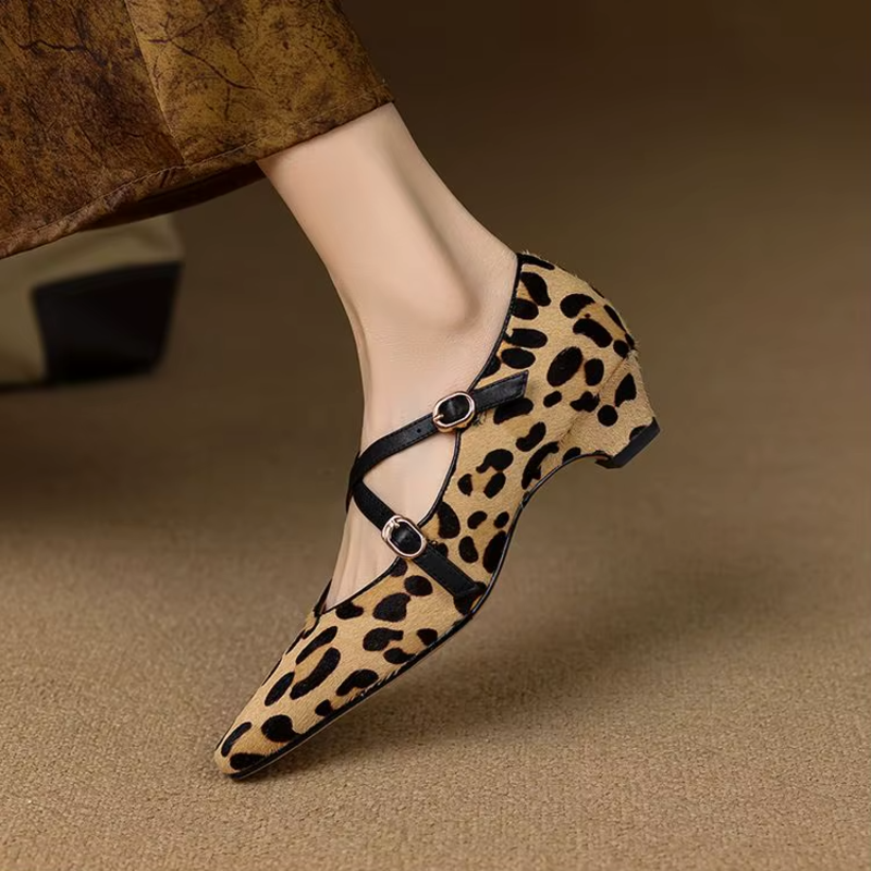 Leona Leather Mary Janes - London Lake